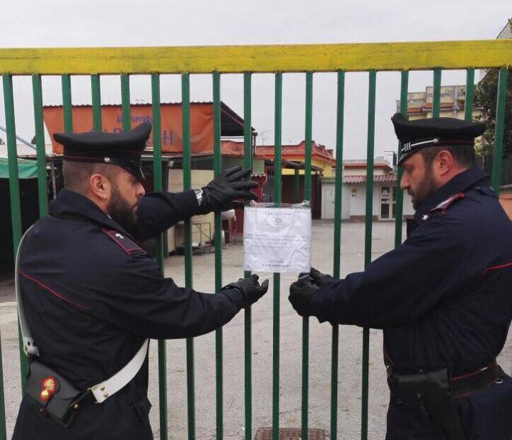 autolavaggio del lago giugliano sequestrato