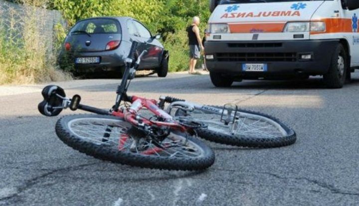 san pietro infine incidente bici bambino