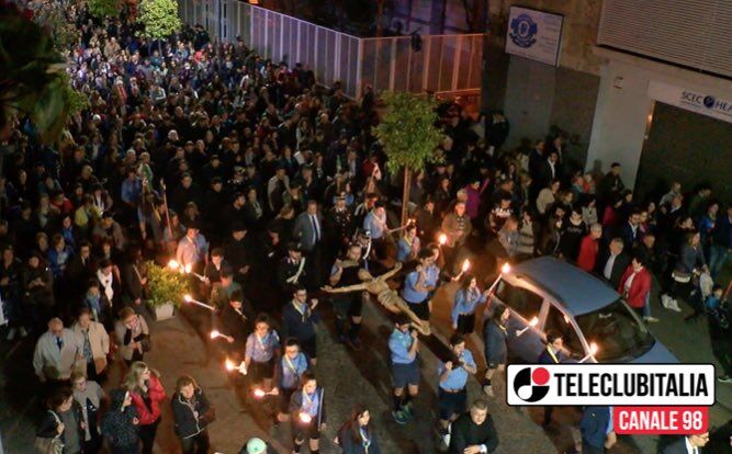 via crucis giugliano diretta teleclubitalia