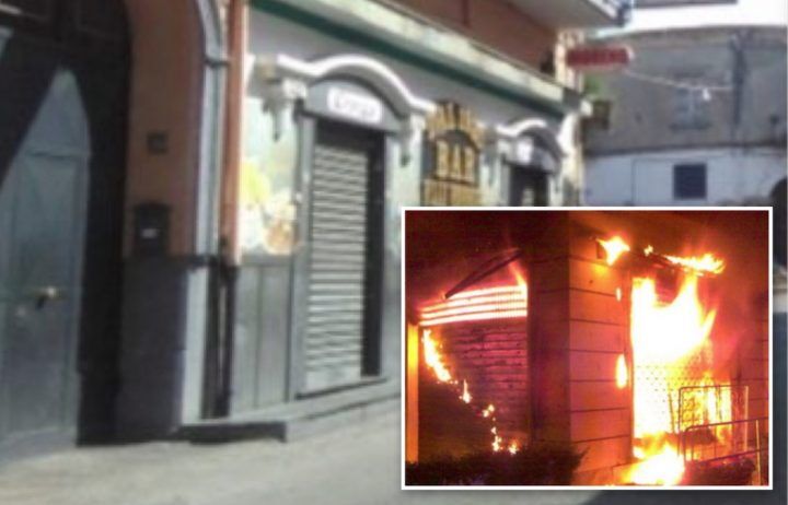 bar energe afragola piazza campa incendio