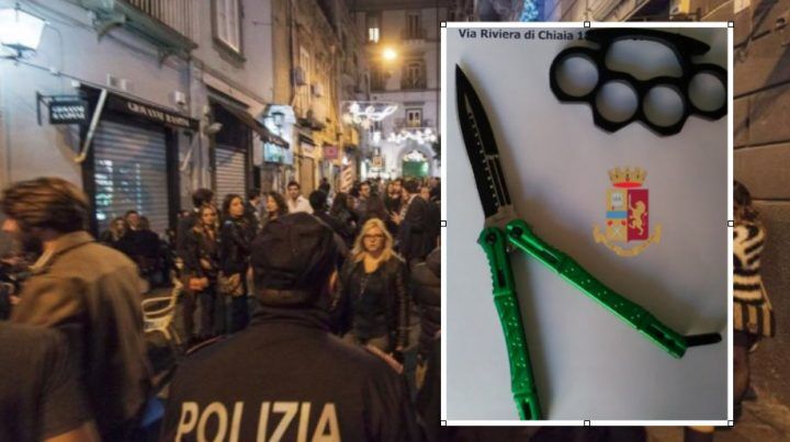 movida cronaca coltello arresto vico belledonne chiaia