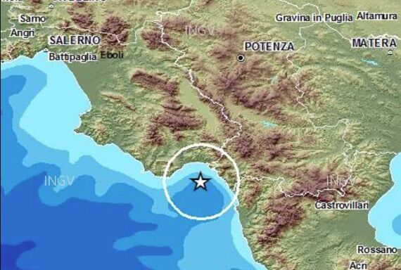 terremoto golfo di policastro 23 aprile
