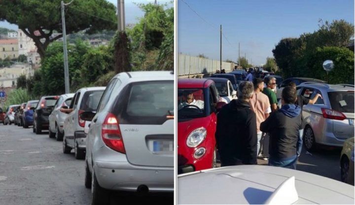 traffico 25 aprile varcaturo bacoli pozzuoli