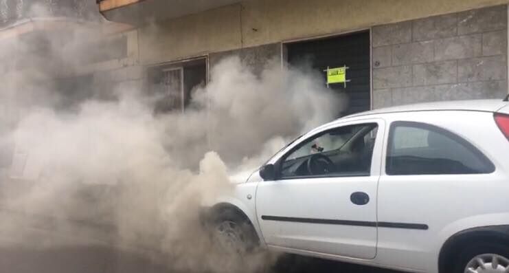 auto incendio via frezza giugliano