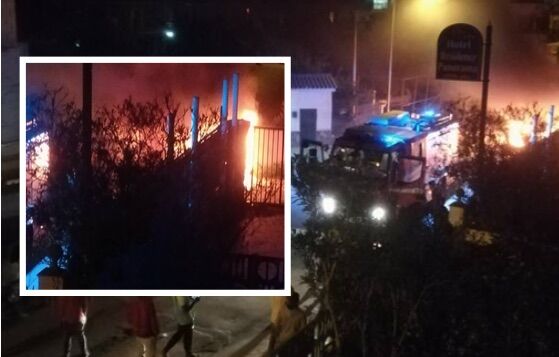 giugliano licola rissa extracomunitari auto in fiamme paura