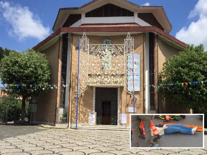 villaricca, donna si sente male alla chiesa san pasquale bylon