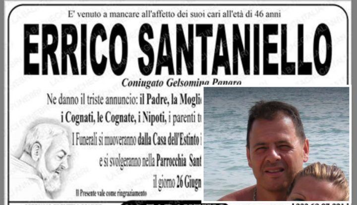 errico santaniello morto lusciano