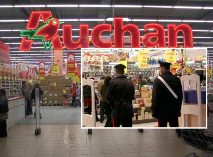 arresto ladri auchan giugliano