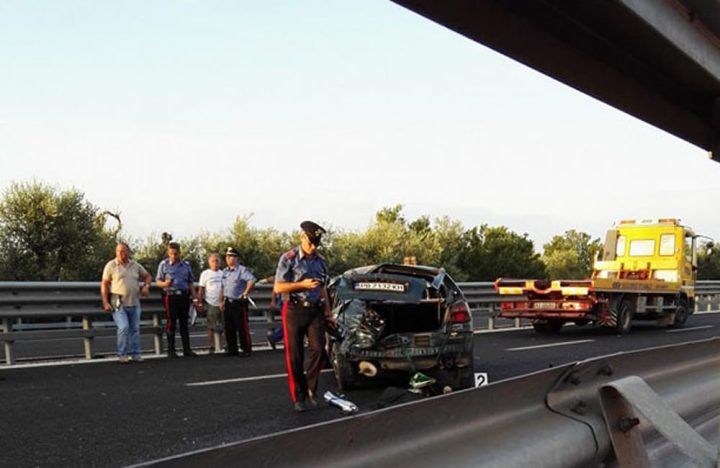 incidente statale 7 morto nicola venerito