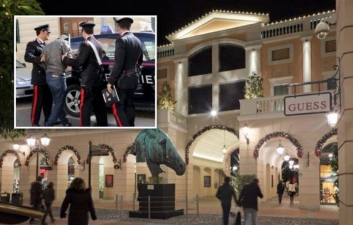 arresto outlet la reggia furto