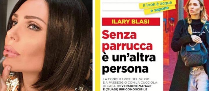 ilary blasi parrucca