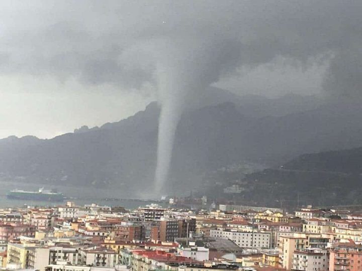 tromba d'aria salerno 20 novembre video