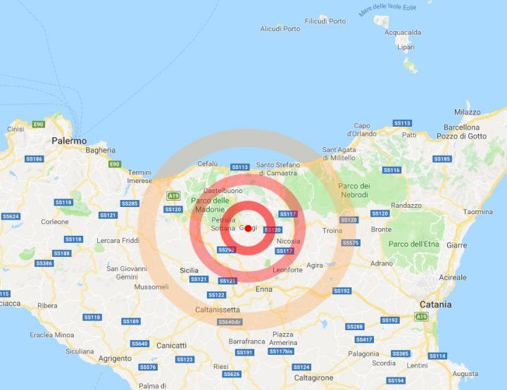 terremoto gangi 13 dicembre sicilia palermo