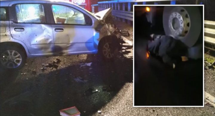 alvignano morti incidente fuga