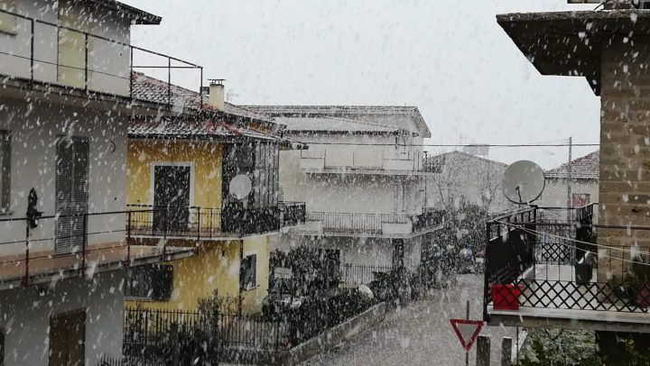 neve 3 gennaio provincia di caserta