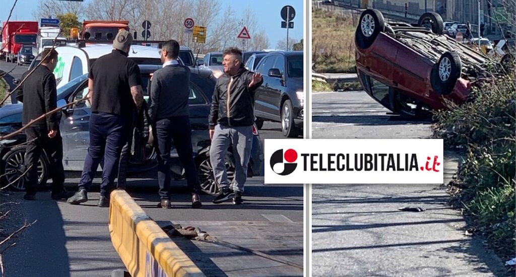 incidente asse mediano auchan qualiano 12 febbraio