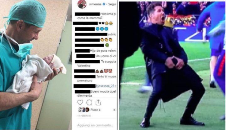 simeone figlia insulti juventus instagram