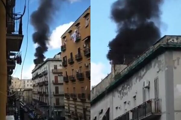 quartiere vasto napoli incendio