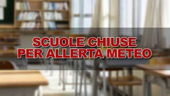 allerta meteo scuole chiuse