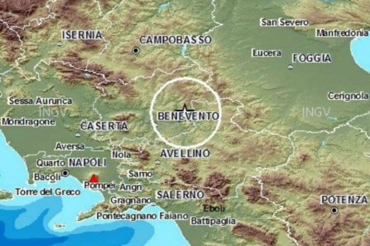 terremoto santa croce del sannio ingv