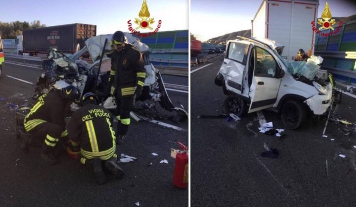 scontro a12 morto