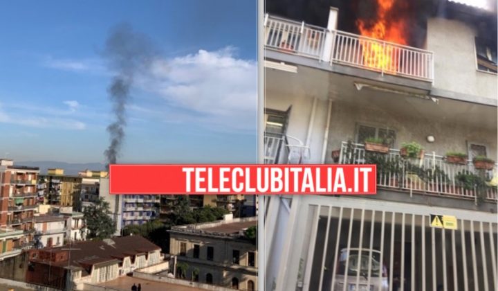 incendio via giardini giugliano