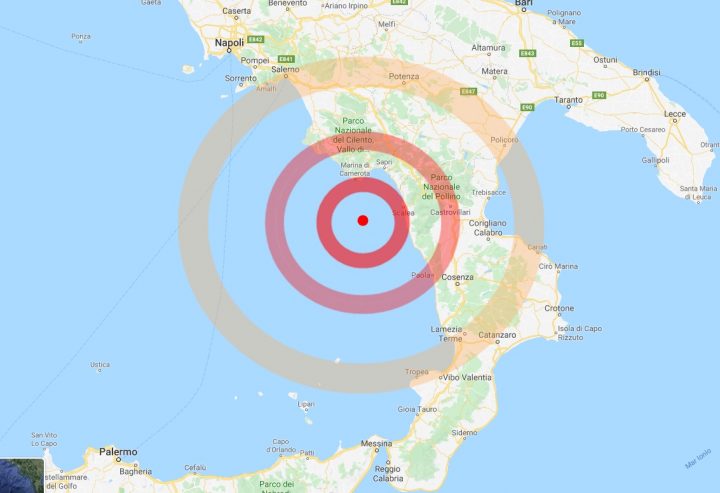 terremoto campania calabria oggi 11 dicembre