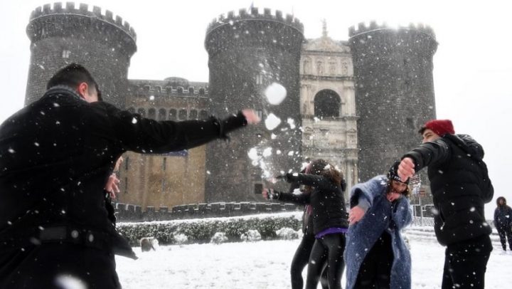 meteo campania allerta neve