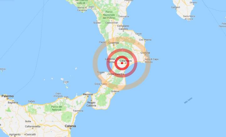 terremoto oggi catanzaro