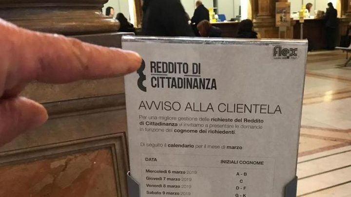 reddito di cittadinanza 2020