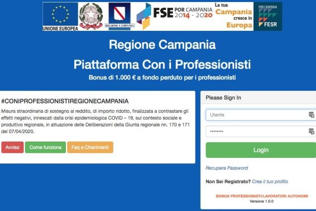 bonus mille euro campania pagamenti