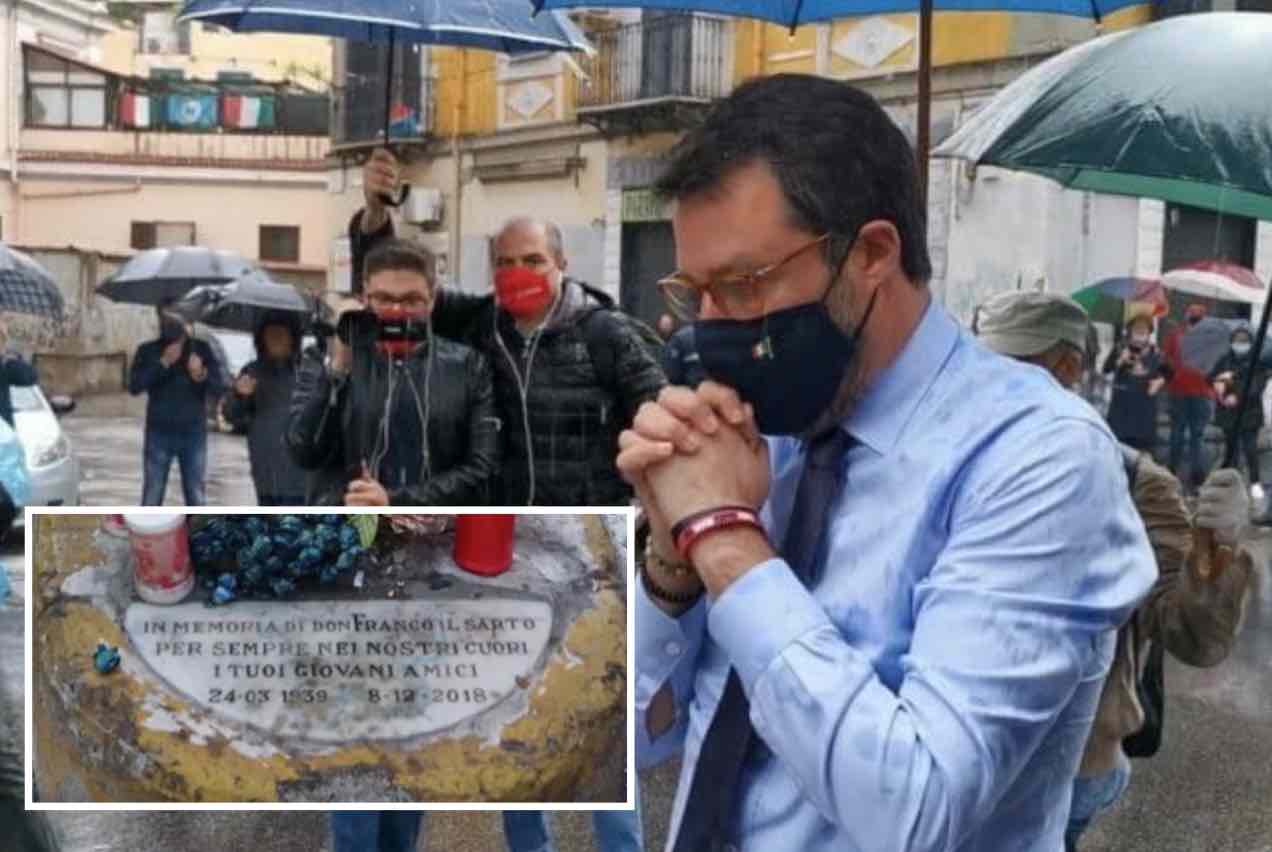 salvini napoli lapide apicella