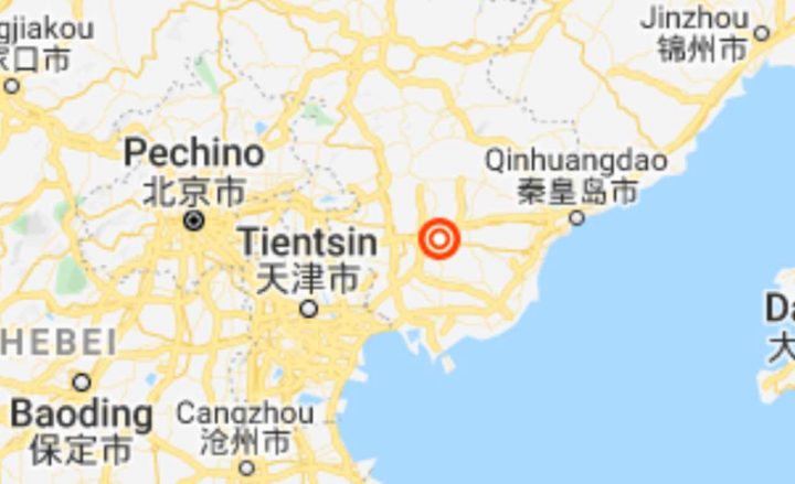 terremoto cina 5.1 Tangshan