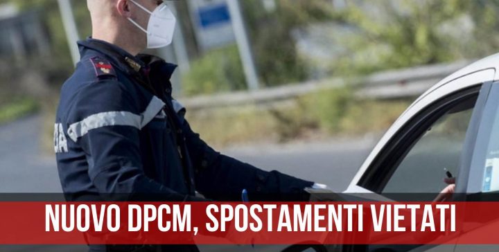 nuovo dpcm spostamenti vietati