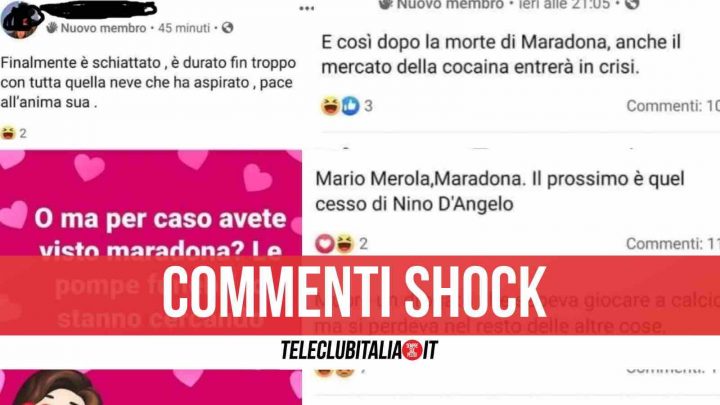 commenti contro maradona