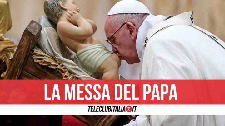 messa vigilia natale papa