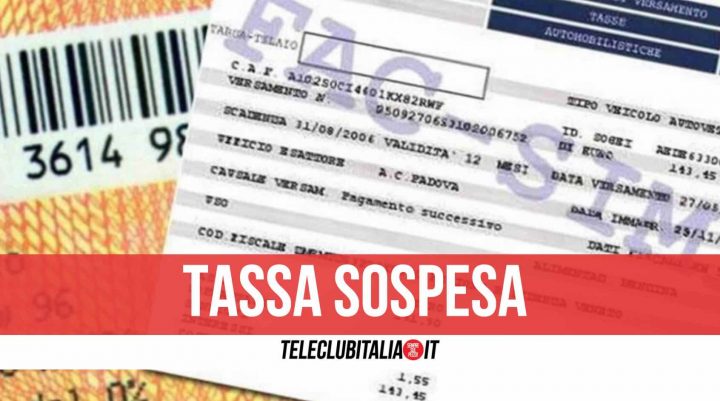 tassa automobilistica sospesa