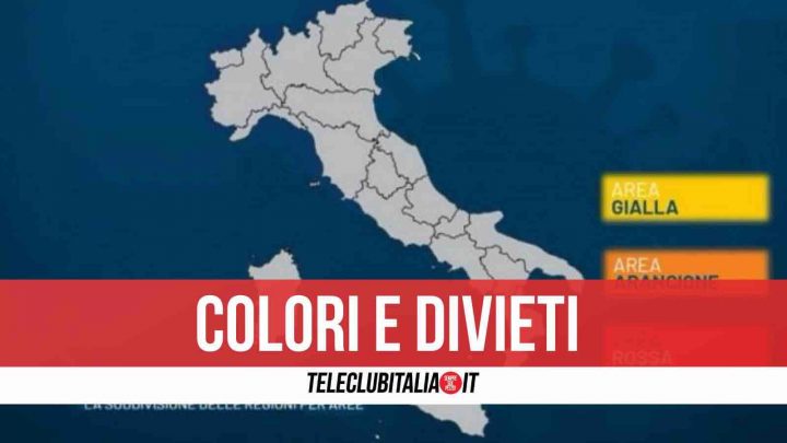 colore regioni lunedì