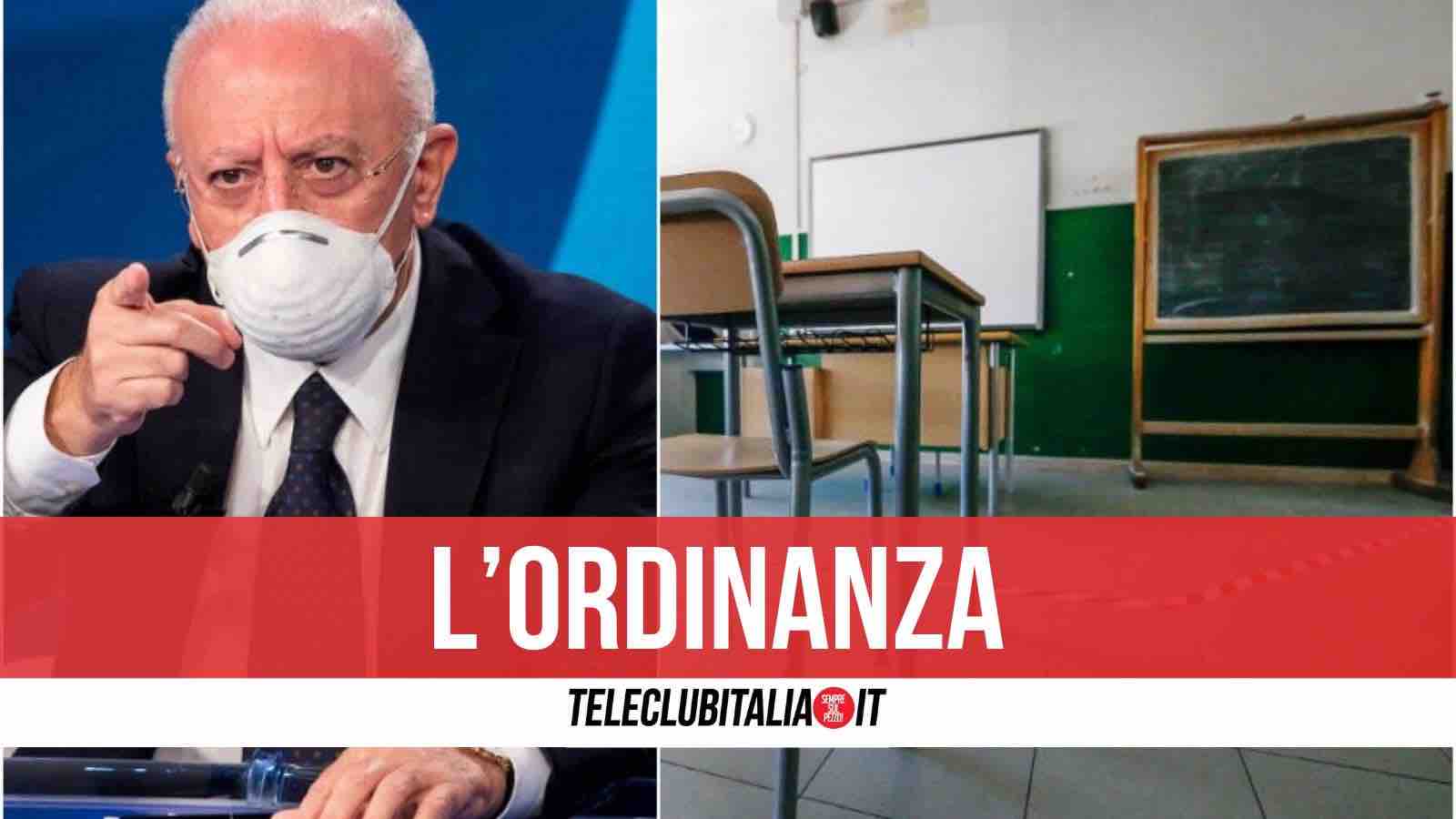 ordinanza scuole campania