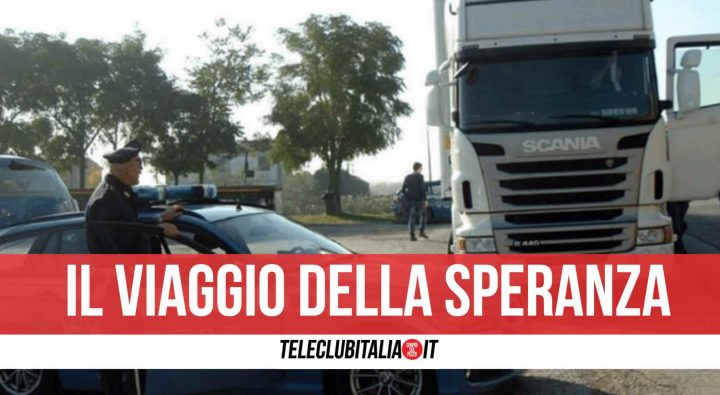 minorenni afgani nascosti camion