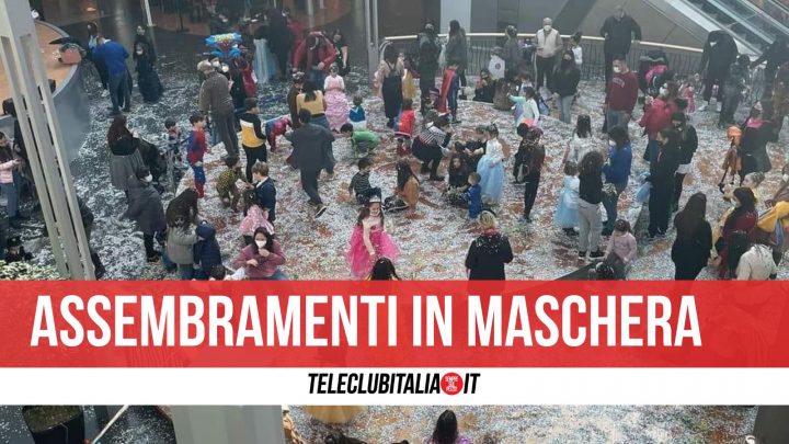 centri commerciali assembramenti campania carnevale