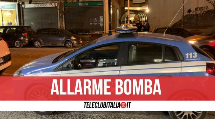 allarme bomba giugliano via aniello palumbo