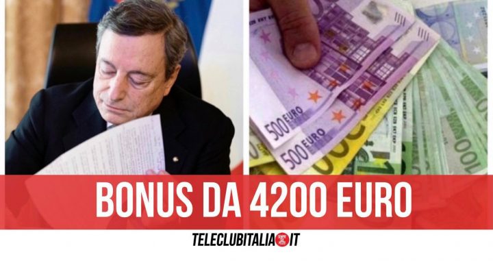 bonus 4200 euro draghi decreto sostegni