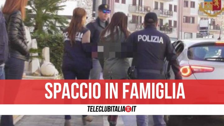 arzano arrestati droga padre figlia