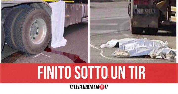 morto benevento area di servizio schiacciato tir