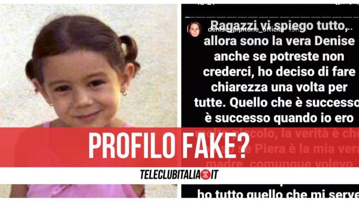 profilo fake denise pipitone instagram