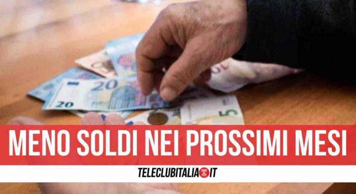 pensioni agosto meno soldi