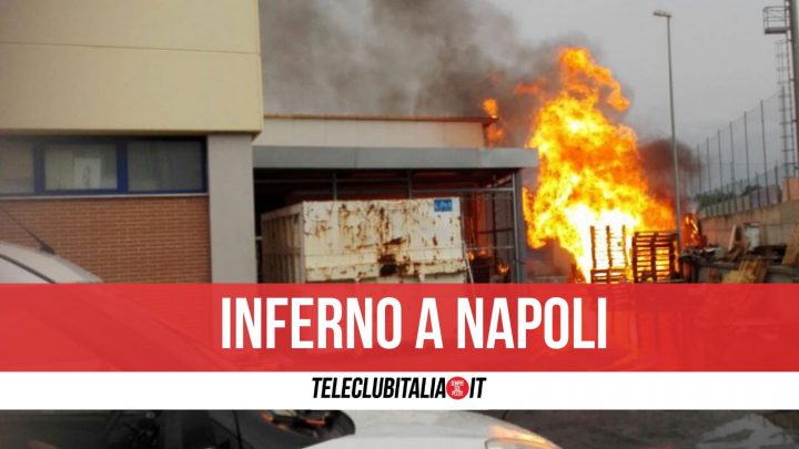 san giovanni a teduccio fiamme negozi incendio