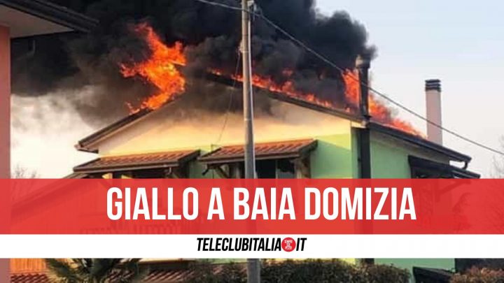 villette incendio baia domizia