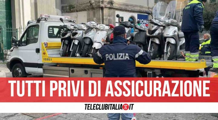 napoli sequestro scooter auto